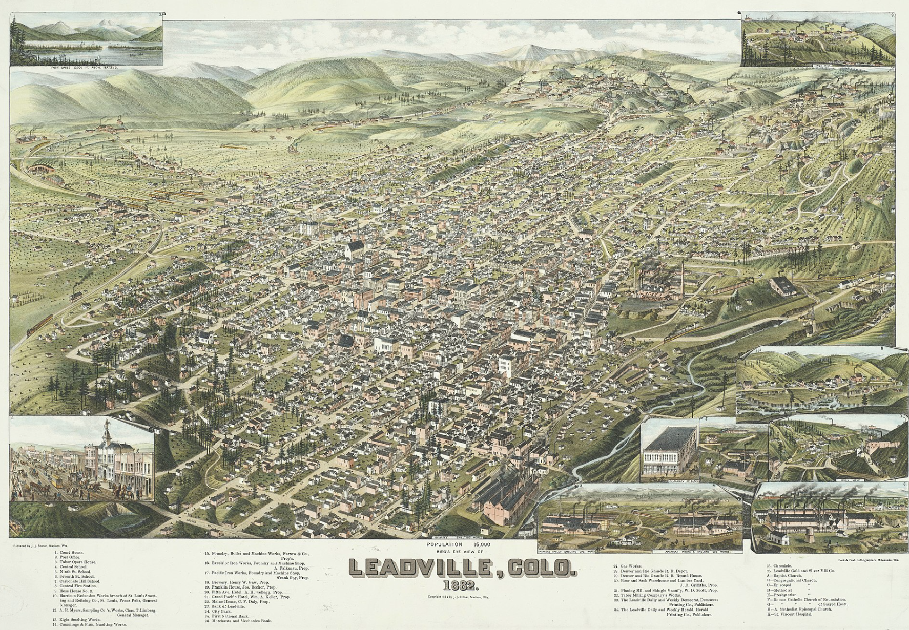 leadville colorado map