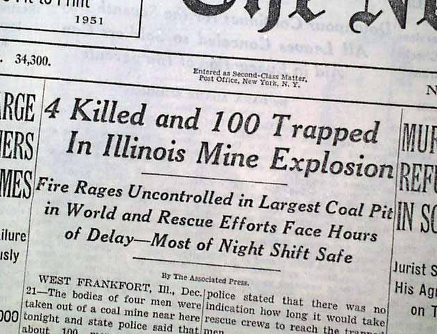 west frankfort headline mine explosion